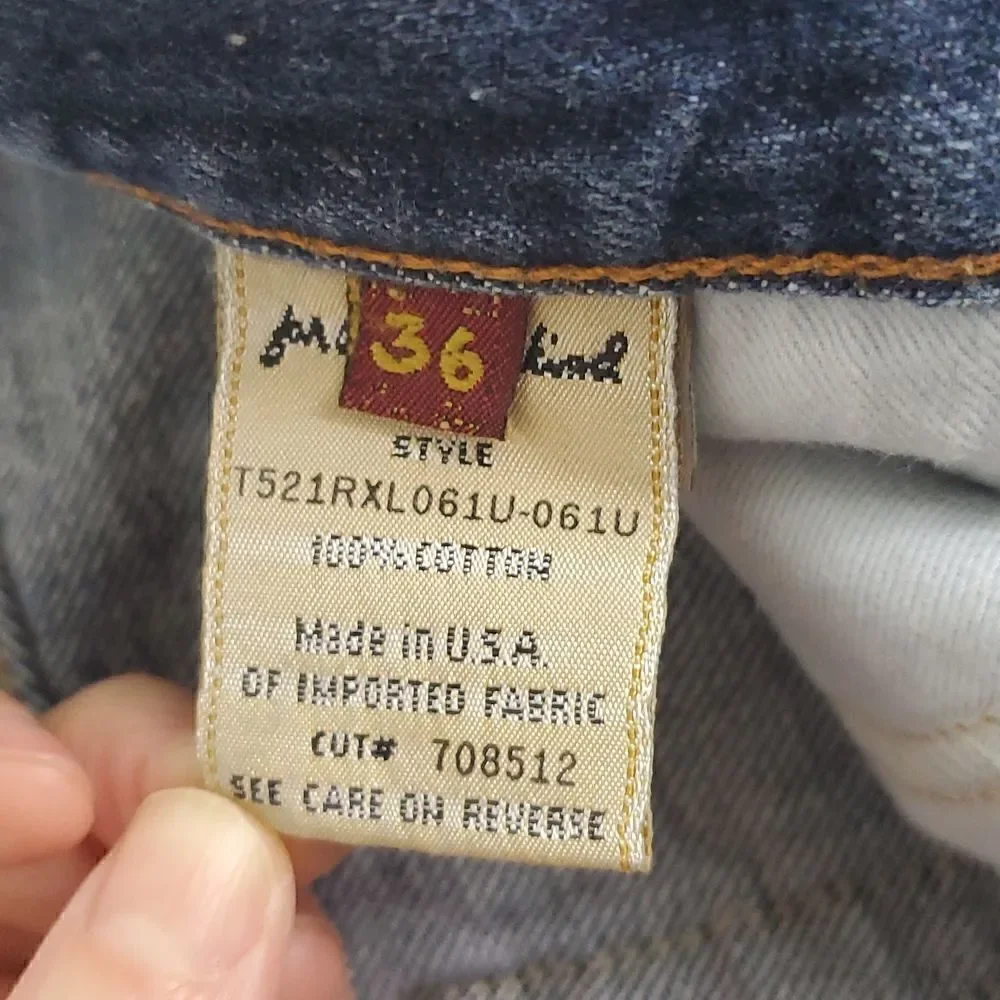 7 for All Mankind Men's Button Fly Relaxed Jeans Size 36